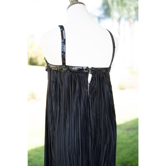 Vintage 1960's Sequenced Black Flapper Girl Dress Halloween Costume - Picture 6 of 9